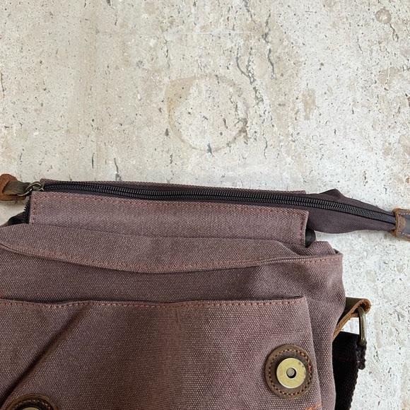 AUGUR Messenger Bag Canvas Shoulder Bag Crossbody Bag Shortrip Travel Bag - Picture 8 of 8